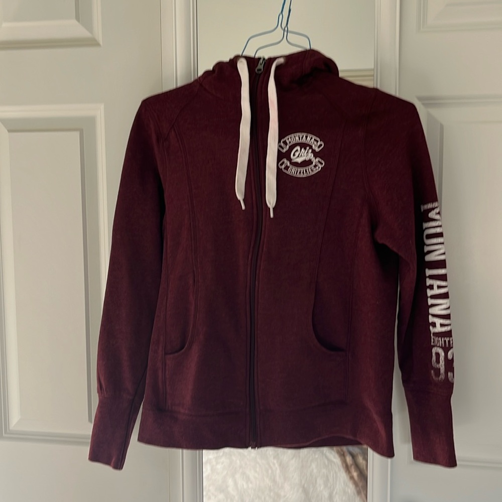 Champion Elite university of Montana grizzlies zip up hoodie size medium